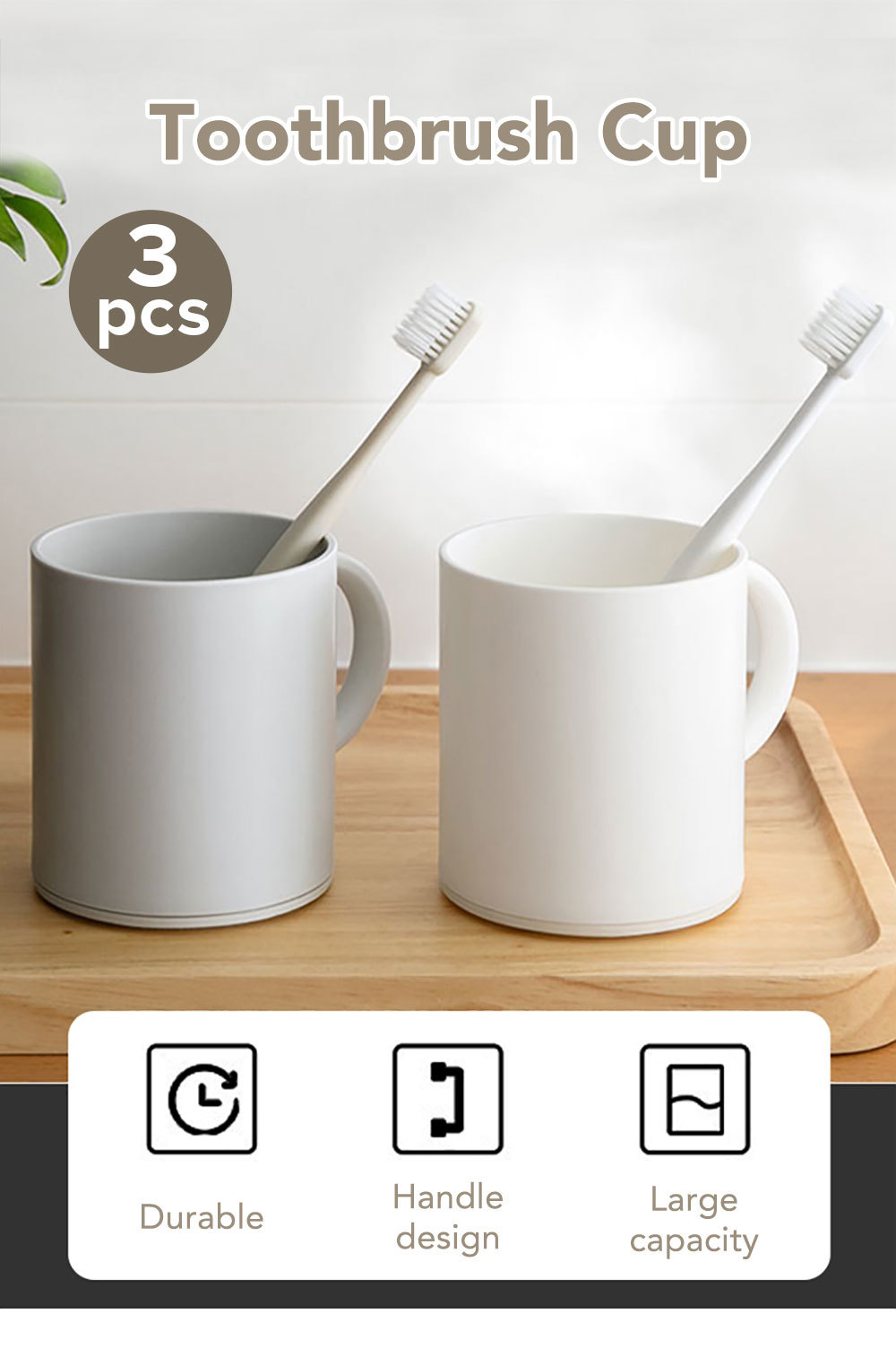 Toothbrush Cup with Handle-1